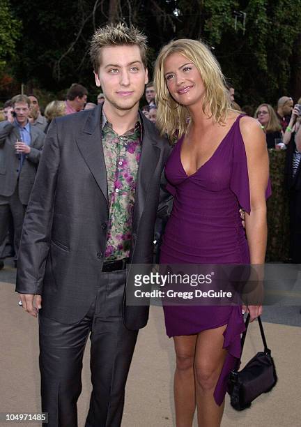 Lance Bass of "Nsync" & Kristy Swanson during HBO Networks "Band Of Brothers" Hollywood Premiere at The Hollywood Bowl in Hollywood, California,...