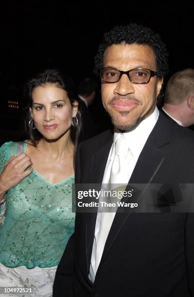 Lionel Richie and wife during The 10th Annual Elton John AIDS Foundation InStyle Party - Arrivals at Moomba Restaurant in Hollywood, California,...