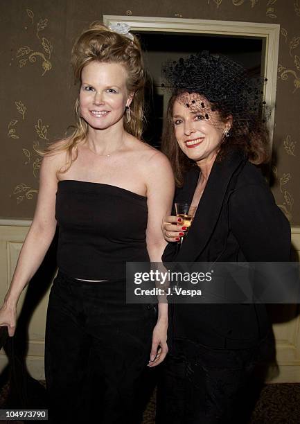 Kim Garfunkel & Joan Jedell during The Hampton Sheet Cocktail Party at Lutece at Lutece in New York City, New York, United States.