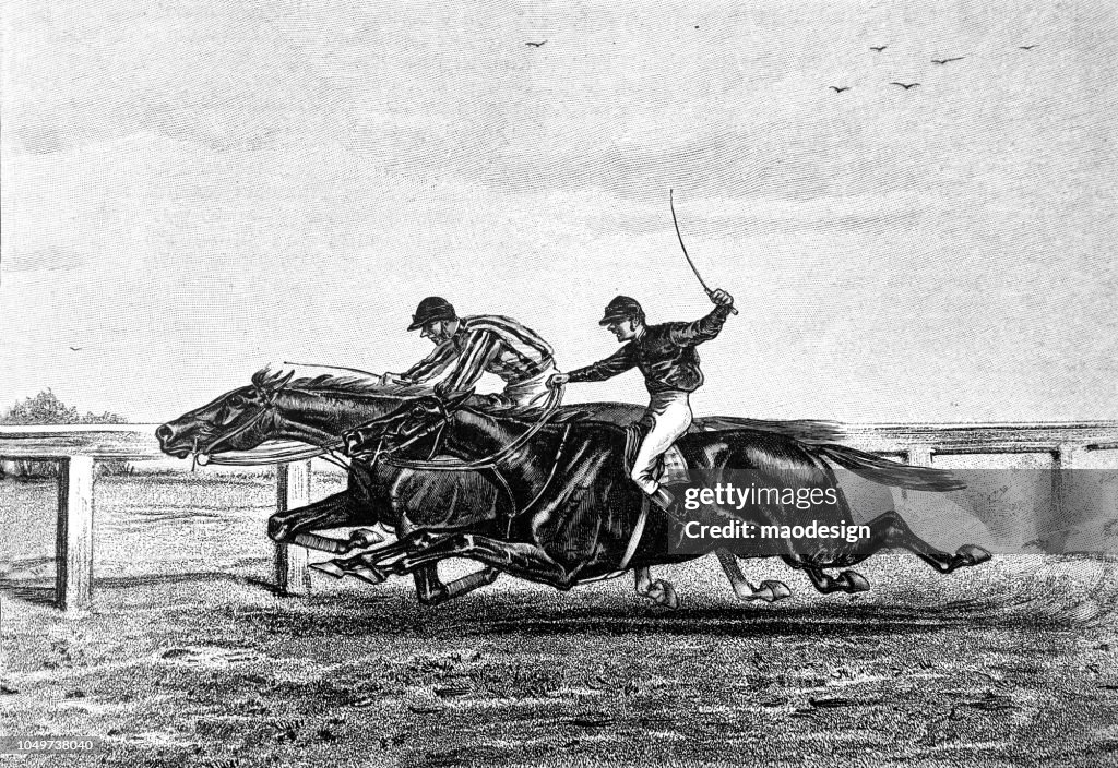 Carreras de caballos - 1888