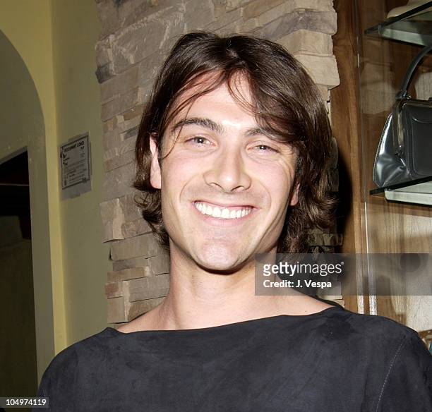 Luca Calvani during Los Angeles Fashion Week - Frederick's of Hollywood Fall 2002 Collection at Star Shoes in Los Angeles, California, United States.