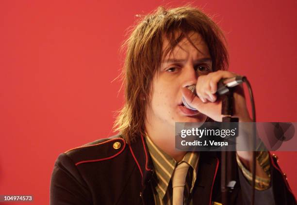 Singer Julian Casablancas of The Strokes perform during MTV2 "$2 Bill" Featuring The Strokes at Hollywood Center Studios in Los Angeles, California,...