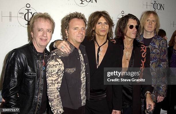 Aerosmith during MTV Icon Honors Aerosmith - Arrivals at Sony Pictures Studios in Culver City, California, United States.