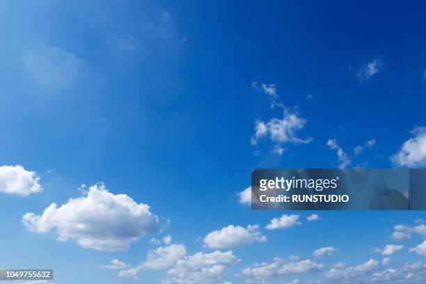 low angle view of blue sky - clear sky clouds stock pictures, royalty-free photos & images