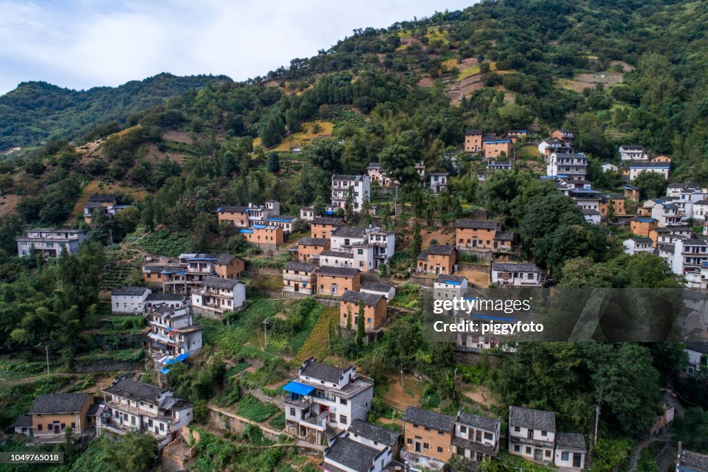 Chinese Rural Background Aerial View Of Rural Area In China High-Res Stock Photo - Getty Images