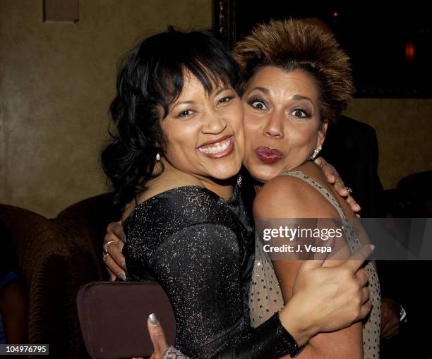 Jackee' Harry and Rolonda Watts during The 33rd NAACP Image Awards - After Party at the GQ Lounge at Sunset Room in Los Angeles, California, United...