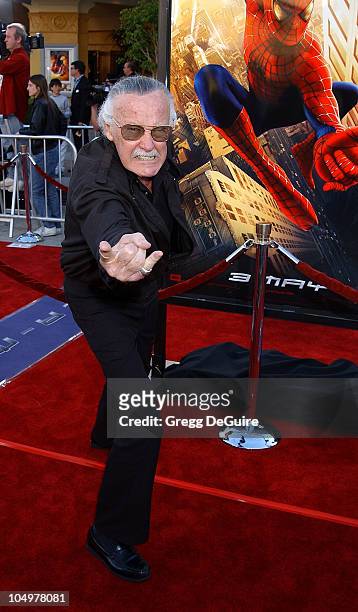Stan Lee during "Spider-Man" Premiere at Mann Village in Westwood, California, United States.