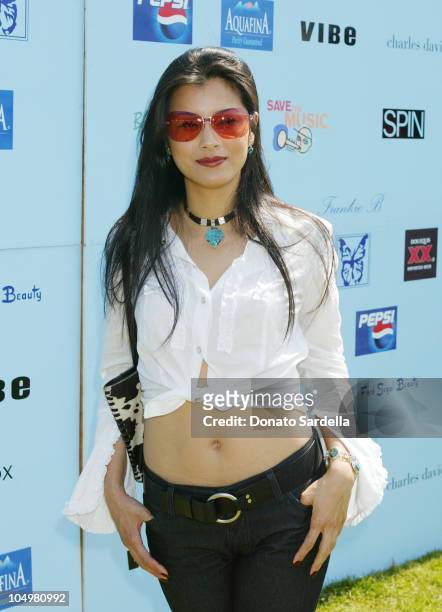 Kelly Hu during Frankie B. Fashion Show & Event at Lake Hollywood Park at Lake Hollywood Park in Los Angeles, California, United States.
