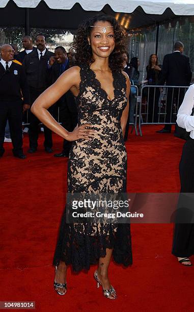 Garcelle Beauvais during The 16th Annual Soul Train Music Awards - Arrivals at L.A. Sports Arena in Los Angeles, California, United States.