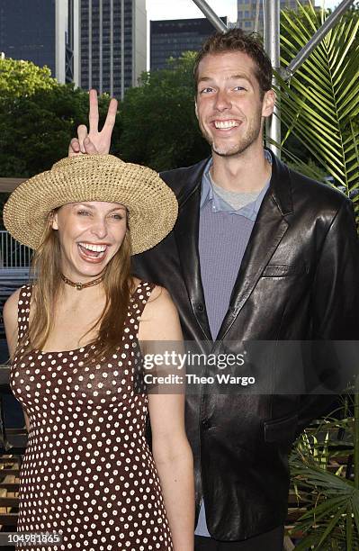 Kimmi Kappenberg and Mitchell Olson during "Survivor: Marquesas" Season Finale - Arrivals at Central Park in New York City, New York, United States.