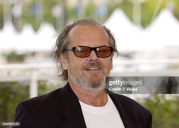 Jack Nicholson during Cannes 2002 - "About Schmidt" Photo Call at Palais des Festivals in Cannes, France.