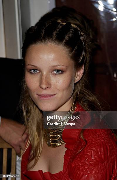 Kiera Chaplin during Cannes 2002 - "Searching for Debra Winger" Dinner in Cannes, France.