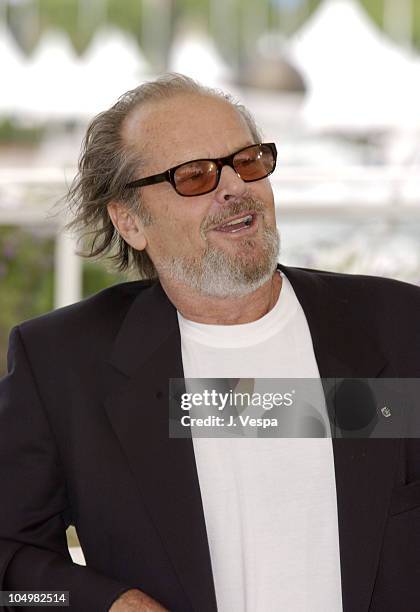 Jack Nicholson during Cannes 2002 - "About Schmidt" Photo Call at Palais des Festivals in Cannes, France.