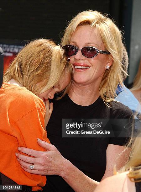 Melanie Griffith & daughter Stella during "Spy Kids 2: The Island Of Lost Dreams" Premiere at Grauman's Chinese Theatre in Hollywood, California,...