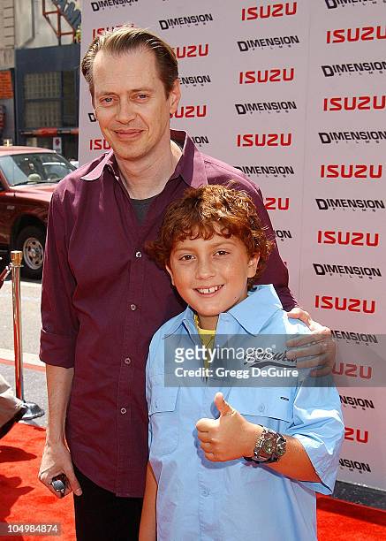Steve Buscemi & Daryl Sabara during "Spy Kids 2: The Island Of Lost Dreams" Premiere at Grauman's Chinese Theatre in Hollywood, California, United...