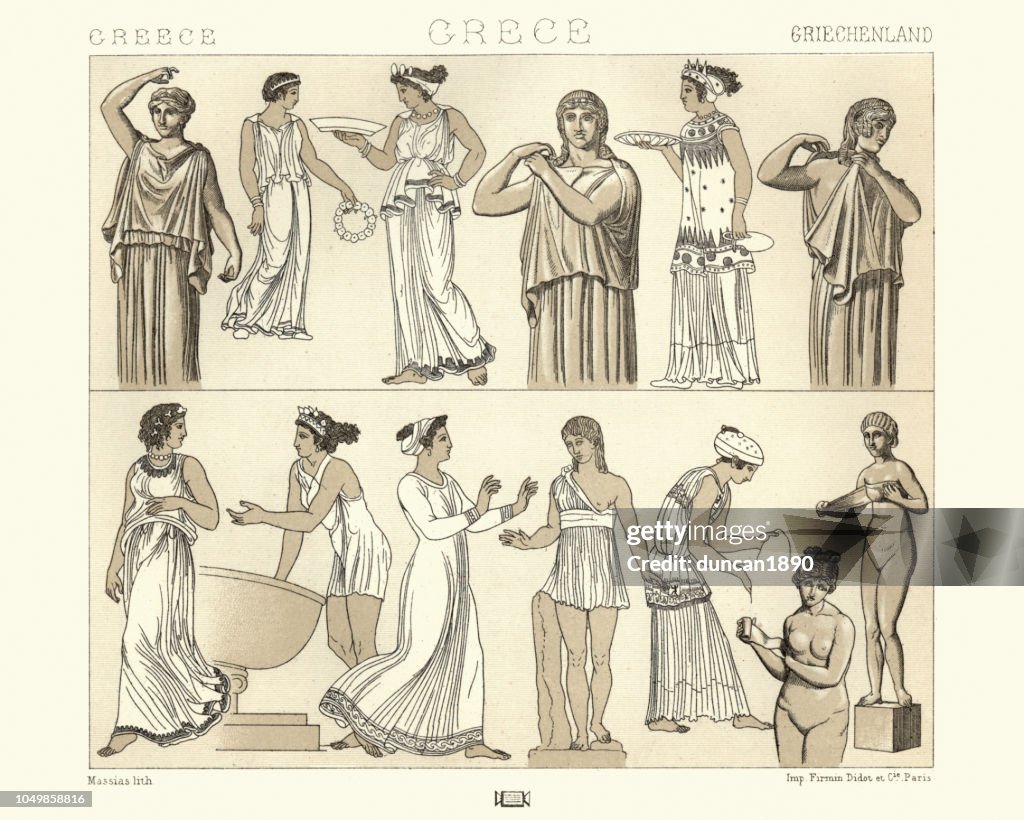 Womens costumes of Ancient Greece, Tunics, esphorion, chitons
