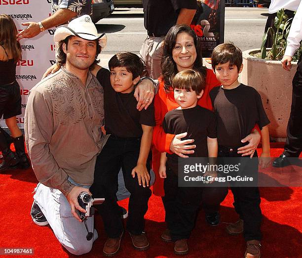 Robert Rodriguez & family during "Spy Kids 2: The Island Of Lost Dreams" Premiere at Grauman's Chinese Theatre in Hollywood, California, United...