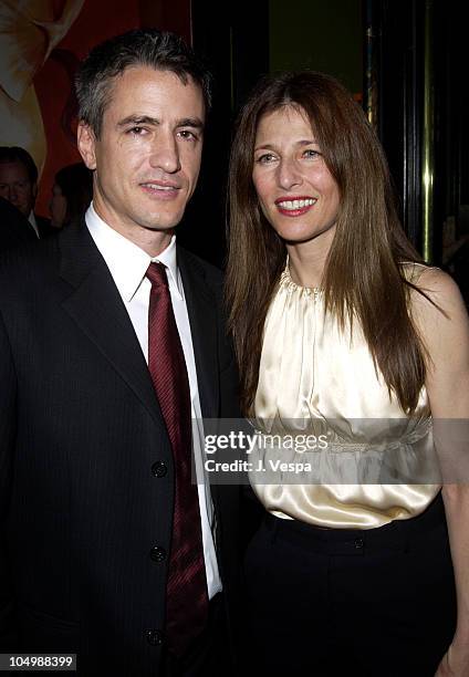 Dermot Mulroney and Catherine Keener during "About Schmidt" Premiere - After-Party at Man Ray at Man Ray in New York, New York, United States.