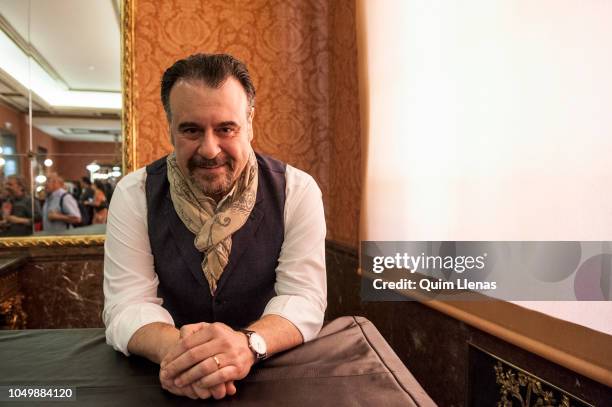 Spanish singer Carlos Alvarez poses for a portrait session before the press conference for the Pablo Sorozabal’s operetta ‘Katiuska’ in the Zarzuela...