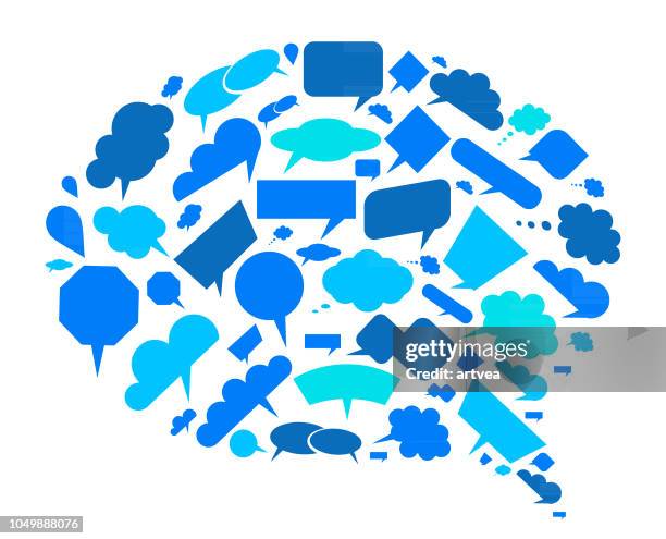 conversation speech bubbles - conversation bubbles pattern stock illustrations