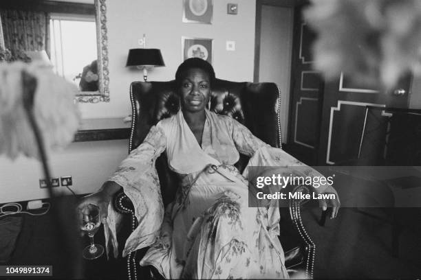 American singer, songwriter, pianist, arranger, and activist Nina Simone , UK, 14th September 1979.