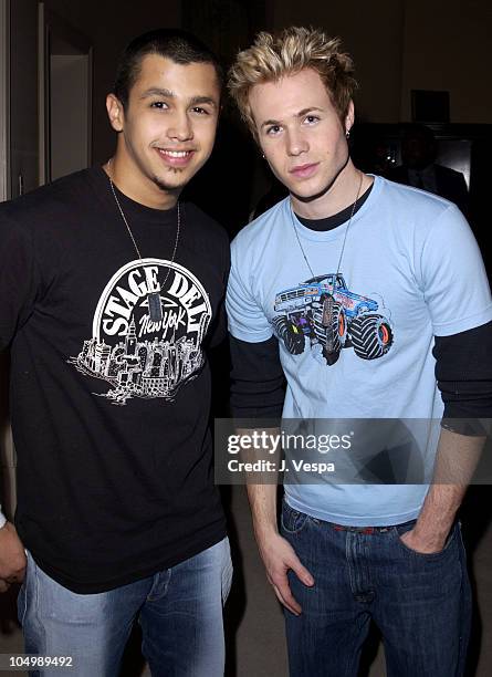 Erik-Michael Estrada and Ashley Parker Angel during Maxim Lounge Opening in conjunction with the Lewis - Rahman Fight & Britney Spears Concert at...