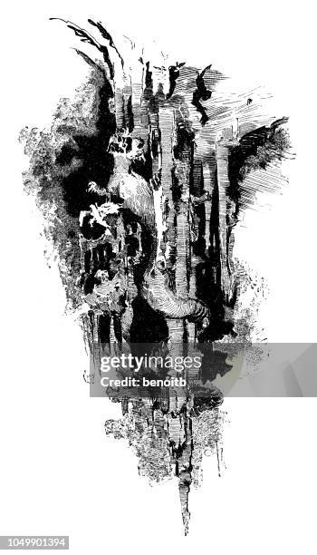 cave - pothole stock illustrations