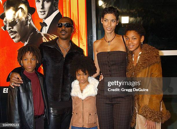 Eddie Murphy & family during "I Spy" Premiere - Los Angeles at Cinerama Dome in Hollywood, California, United States.