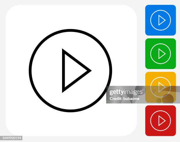 play button icon - play button stock illustrations