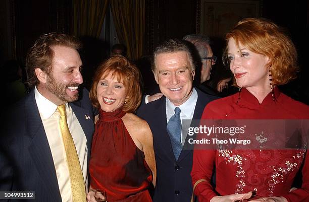 Ron Silver, Joy Philbin, Regis Philbin and Catherine de Castel Bajac