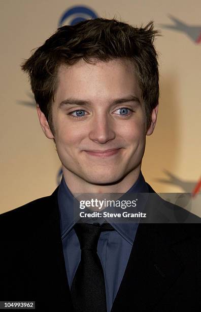 Elijah Wood arriving at the AFI Awards 2001 at the Beverly Hills Hotel in Beverly Hills, California.