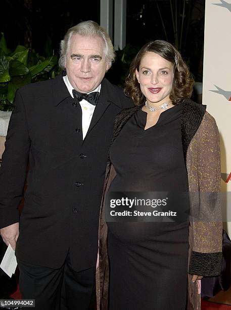 Brian Cox and wife Nicole arriving at the AFI Awards 2001 at the Beverly Hills Hotel in Beverly Hills, California