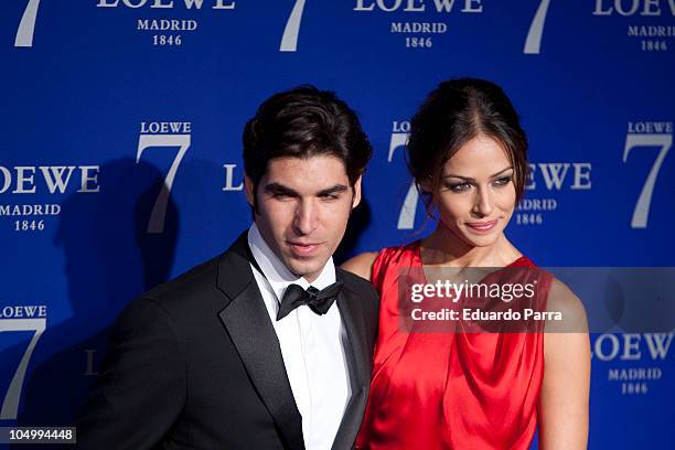 Cayetano Rivera and Eva Gonzalez attend a photocall for the new fragance by Loewe at City Hall on October 7, 2010 in Madrid, Spain.