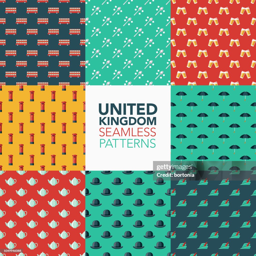 Europe British Pattern Britain Seamless Pattern Set High-Res Vector Graphic - Getty Images