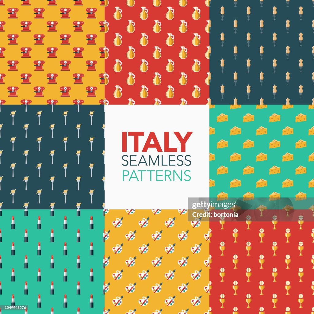 Texture Italian Pattern Italy Seamless Pattern Set High-Res Vector Graphic - Getty Images