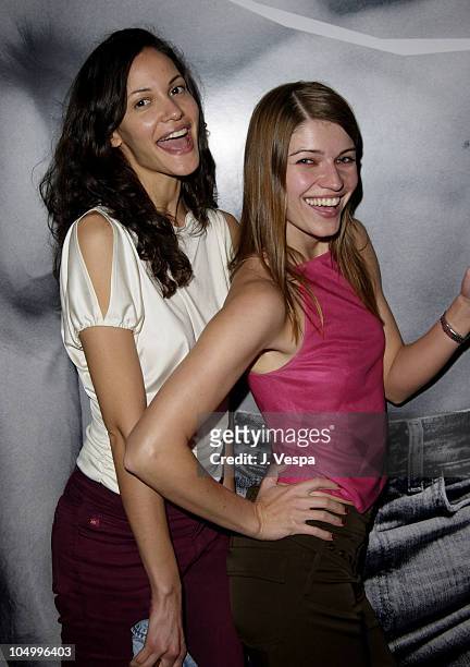 Claudia Mason & Ivana Milicevic during "Resident Evil" Premiere After Party at the GQ Lounge at GQ Lounge in Los Angeles, California, United States.
