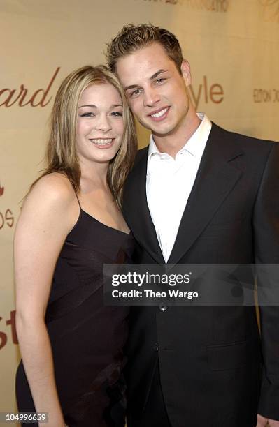 LeAnn Rimes and Dean Sheremet during The 10th Annual Elton John AIDS Foundation InStyle Party - Arrivals at Moomba Restaurant in Hollywood,...