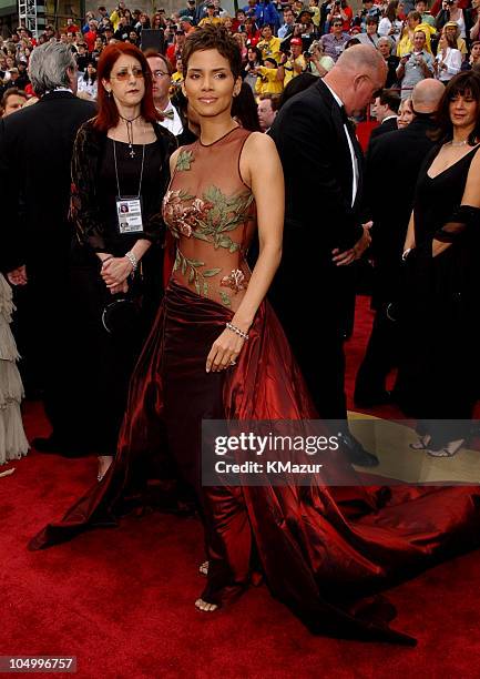 Halle Berry during The 74th Annual Academy Awards - Arrivals at Kodak Theater in Hollywood, California, United States.