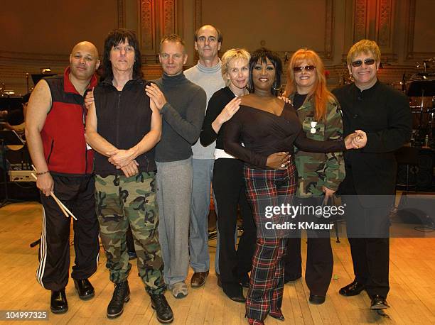 Musical director Narada Michael Walden, Jeff Beck, Sting, James Taylor, Trudie Styler, Patti LaBelle, Wynonna Judd and Sir Elton John