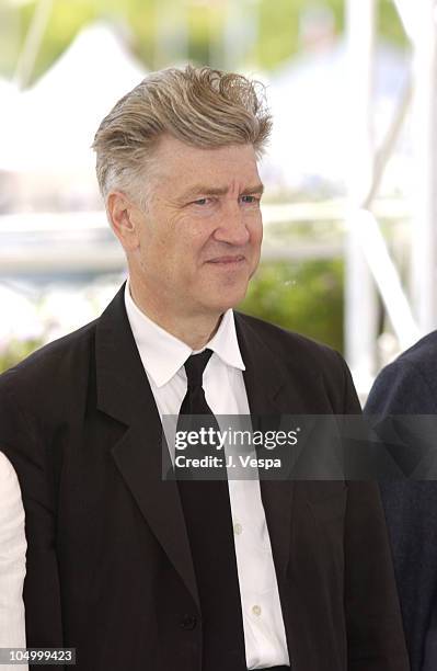 David Lynch during Cannes 2002 - "Official Jury" Photo Call at Palais Des Festivals in Cannes, France.