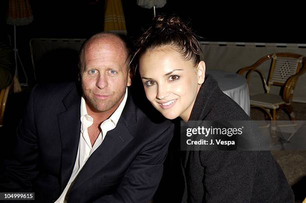 Gavin Grazer, Dir. And Rachael Leigh Cook during Cannes 2002 - "Scorched" Party at Majestic Beach in Cannes, France.