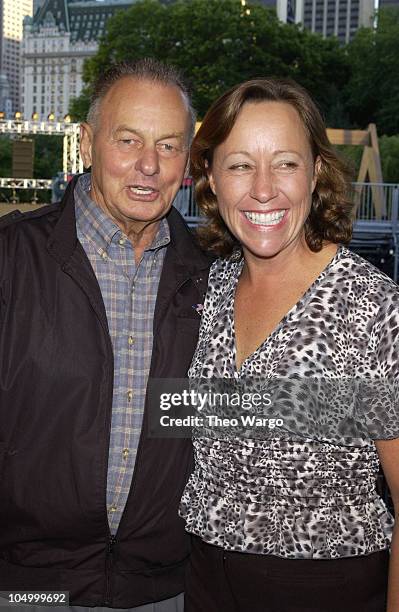 Rudy Boesch and Susan Hawk during "Survivor: Marquesas" Season Finale - Arrivals at Central Park in New York City, New York, United States.