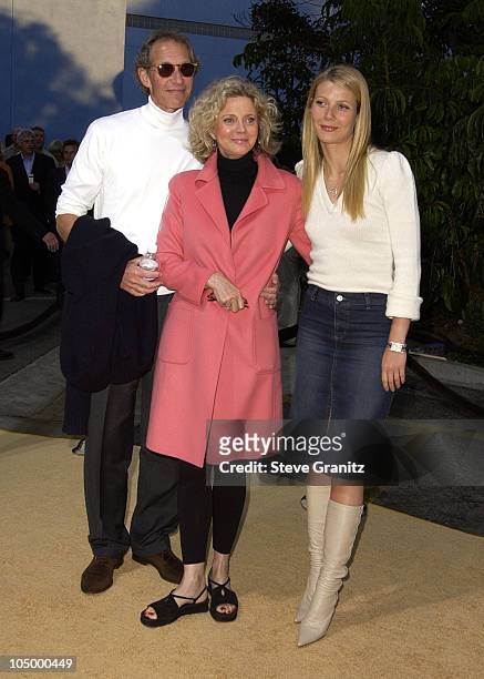 Bruce Paltrow, Blythe Danner & Gwyneth Paltrow during "Austin Powers In Goldmember" Premiere at Universal Amphitheatre in Universal City, California,...