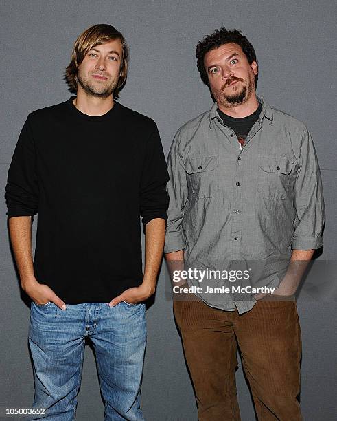 Executive producer Jody Hill and actor Danny McBride attend Meet the Creators: "Eastbound and Down" at the Apple Store Soho on October 7, 2010 in New...