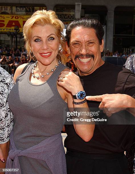 Danny Trejo & wife Debbie during "Spy Kids 2: The Island Of Lost Dreams" Premiere at Grauman's Chinese Theatre in Hollywood, California, United...