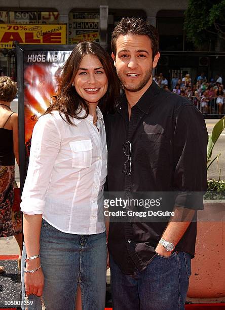 Rena Sofer & director/producer Sanford Bookstaver during "Spy Kids 2: The Island Of Lost Dreams" Premiere at Grauman's Chinese Theatre in Hollywood,...