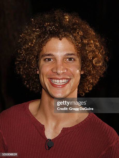 Justin Guarini of "American Idol" during "Swimfan" Premiere at Sunset Canyon Recreation Center in Westwood, California, United States.