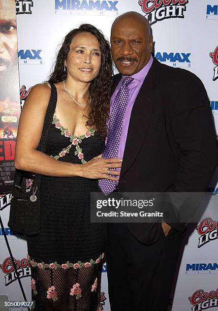 Ving Rhames & wife Debbie during "Undisputed" Premiere at Mann Festival in Westwood, California, United States.