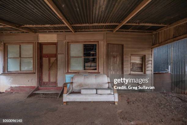 an old shop front in an abandoned town - country town australia stock pictures, royalty-free photos & images