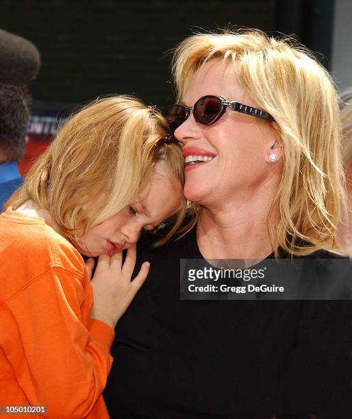 Melanie Griffith & daughter Stella during "Spy Kids 2: The Island Of Lost Dreams" Premiere at Grauman's Chinese Theatre in Hollywood, California,...
